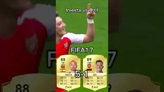 Iniesta vs Ozil【FIFA OVR Compilation】イニエスタ vs エジル