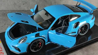 1/18 Welly Porsche 911 GT3 RS blue