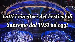 Tutti i vincitori del Festival di Sanremo dal 1951 ad oggi