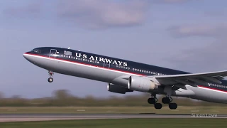 (Archive footage 2007) US Airways | dark blue livery | Airbus A330