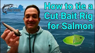 How to tie a cut bait (meat) rig for Salmon Fishing