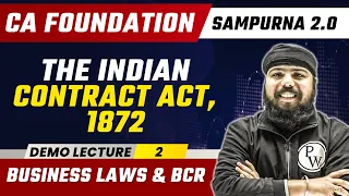 Business Laws and BCR | Sampurna 2.0 Demo Lecture For CA Foundation Dec 2023 | CA Wallah by PW