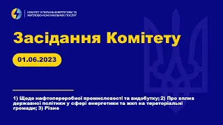 Виїзне засідання Комітету з питань енергетики та житлово-комунальних послуг. 01 червня 2023 року.