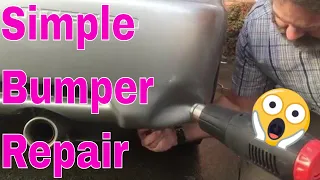 How to repair a Dent in a Rubber or Plastic Bumper quick and easily.