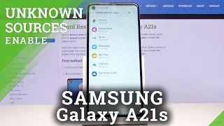 How to Allow Unknown Sources in Samsung Galaxy A21s - Download Apps from Browser