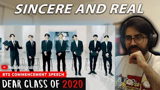 Sincere and real - BTS Commencement Speech Dear Class of 2020 | Reaction