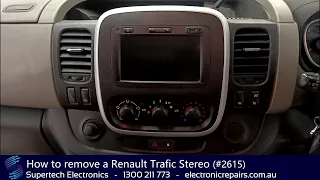 How to remove a Renault Trafic Stereo (#2615)