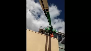 dumb guy falling at work