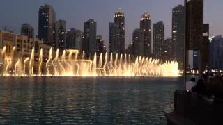 Dubai Fountains at Burj Khalifa Time to say goodbye by Andrea Bocelli