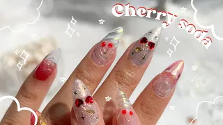 Cherry Soda | Bubble / 3D Chrome Nail Tutorial