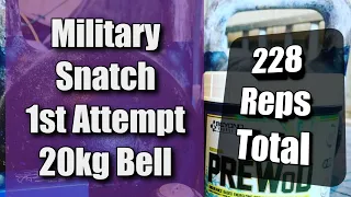 Military Snatch - First Attempt - 20kg 228 reps