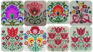 Very beautiful&amazing cross Stitch hand embroidered patterns & diagram ideas for beginner& master