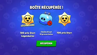 ⭐ PACK OPENING du GAGNANT des 100 PRIX STARR LEGENDAIRES et de 4 COMPTES SECRETS brawl stars