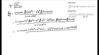 Product Rule within Quotient Rule