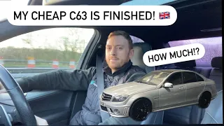 Our cheap Mercedes w204 c63 is finished! How much did it cost? Plus Free competition!