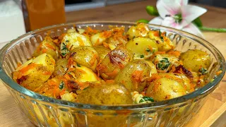 Potatoes with onions are tastier than meat! Easy and delicious dinner recipe!