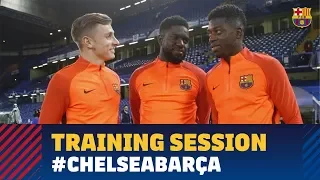Training session at Stamford Bridge