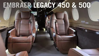 Embraer Debuts New Seat Design for Legacy 450 and 500 Business Jets – AIN