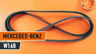 How to change serpentine belt on MERCEDES W168 [TUTORIAL AUTODOC]