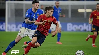 17  Year Old Gavi ABSOLUTELY dominating the midfield!   ( Spain DEBUT vs Italy)
