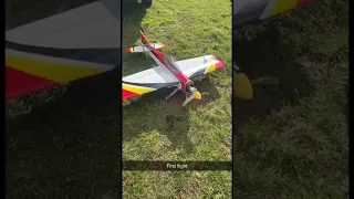 Rc plane rip max boloreo first run with 2stroke stinger 20cc engine fitted