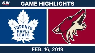 NHL Highlights | Maple Leafs vs. Coyotes - Feb 16, 2019