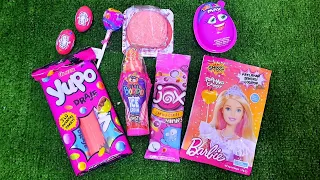 ASMR BARBIE DESSERTS MUKBANG,PINK CORVETTE,EDIBLE BUTTERFLY, LEMON JELLO SHOTS, BARBIE GIVEAWAY 먹방#1