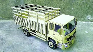 How To Make RC Eicher Pro 3015 Truck | Homemade remote control 6 wheels eicher truck with cardboard