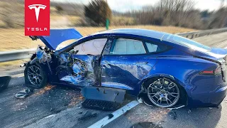 TOP 30 BIGGEST TESLA CRASHES OF 2023