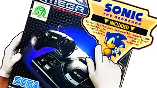 Unboxing Console Retrogames Sega Mega Drive Asmr, Sonic The Hedgehog Version, Console sega genesis