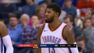 Oklahoma City Thunder vs Portland Trail Blazers Full Game Highlights  Jan 9  2017 18 NBA Season