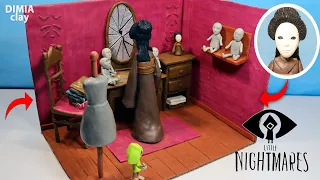 Little Nightmares - sculpting a room of THE LADY - diorama PART 4 by Dimia Clay