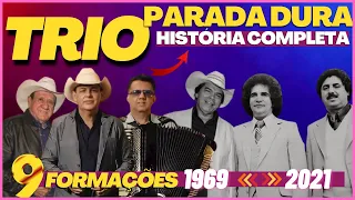 🤔A História do TRIO PARADA DURA 😶‍🌫️ TODAS as SUAS 9 FORMAÇÕES | TRAJETÓRIA completa do TRIO