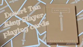 Daily deck review day 167 - Desert Tan King Slayer playing cards By Ellusionist