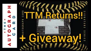 Episode #32 TTM AUTOGRAPH Return! (3) Returns Today! + GIVEAWAY!! #TheAutographCard.com