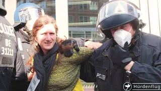 Brutale Festnahme von Markus Haintz und Friederike Pfeiffer-de Bruin, WHO Demo, Querdenken