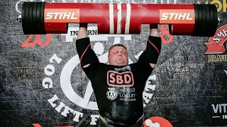 Zydrunas Savickas "Big Z" won SBD World Loglift Championship 2018 with 215kg Loglift - Season Best