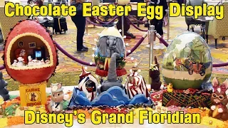 Chocolate Decorated Easter Egg Display at Disney's Grand Floridian Resort 2019 Incl. Coco, Dumbo, Up