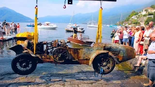 На дне озера нашли раритетный спрятанный Bugatti Type 22 1925 года