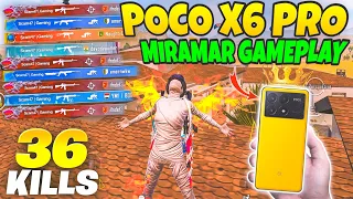 🔥Poco X6 Pro 5G BGMI ( Miramar Map Gameplay ) Test on Fps Meter