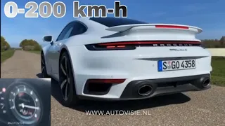 Porsche 992 Turbo S 0-200 km-h Autovisie test(read the pinned comment)