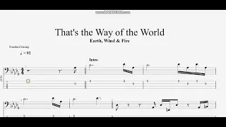 Earth, Wind & Fire - That's the Way of the World (bass tab)