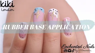 How To Apply Kiki London Rubber Base Coat To Nails | How To Stamp Using Gel Polish!