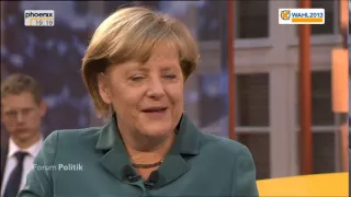 FORUM POLITIK mit Angela Merkel am 13.08.2013