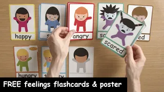 Feelings flashcards for teachers! Teach emotions to kids!