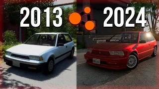 Как менялась BeamNG.Drive за 10 лет?! Обзор первых версий BeamNG.Drive!
