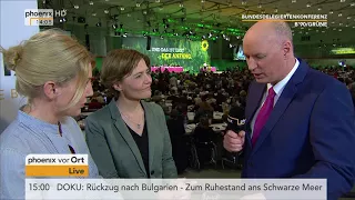 Bundesdelegiertenkonferenz Die Grünen: Cordula Tutt und Anna Reimann am 27.01.18