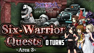 DFFOO [GL]: Six-Warrior Quests, Area 3, 0 TURNS (KLAY)