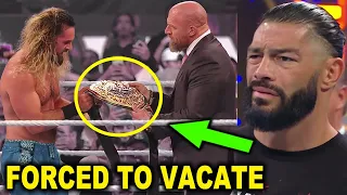 WWE Forces Champion to Vacate Title as Seth Rollins & Roman Reigns React to Sad Situation - WWE News