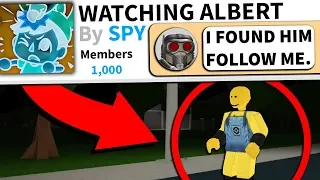 There's a Roblox group dedicated to spying on me...